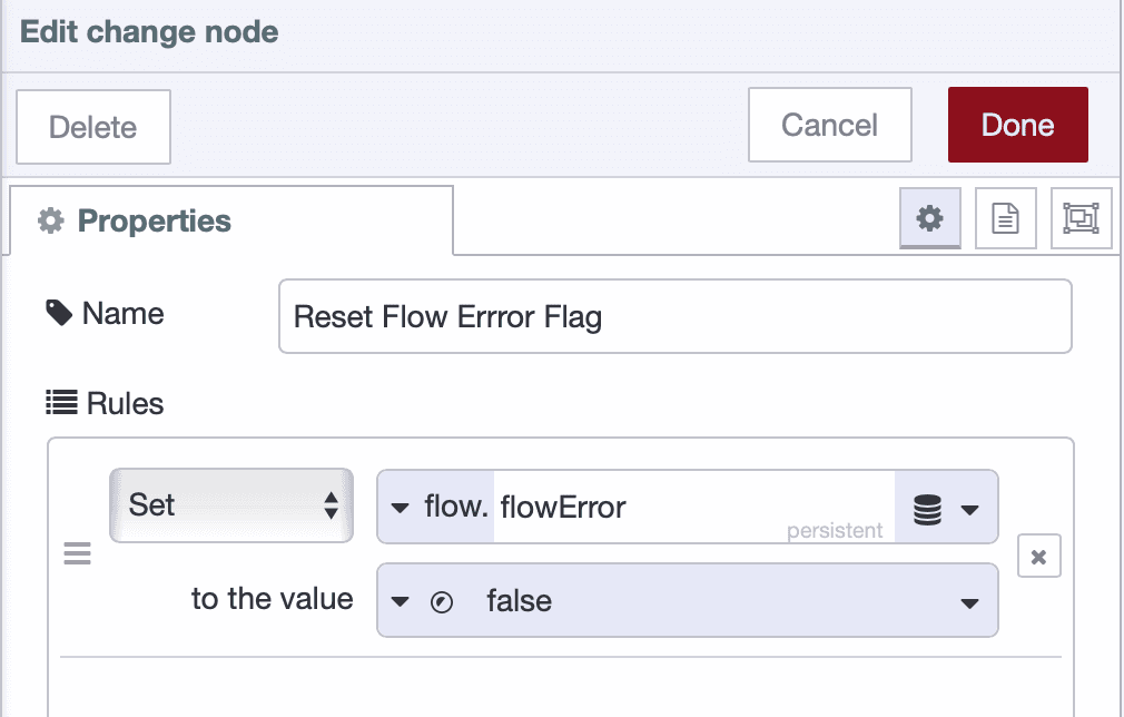 Change node resetting error state when network becomes available